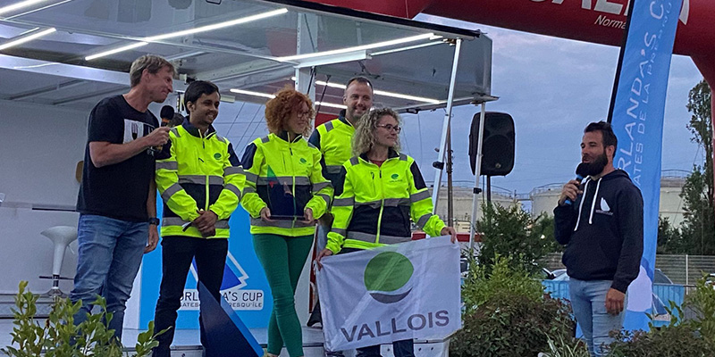 L'équipe Vallois sur le podium, pour la première place !